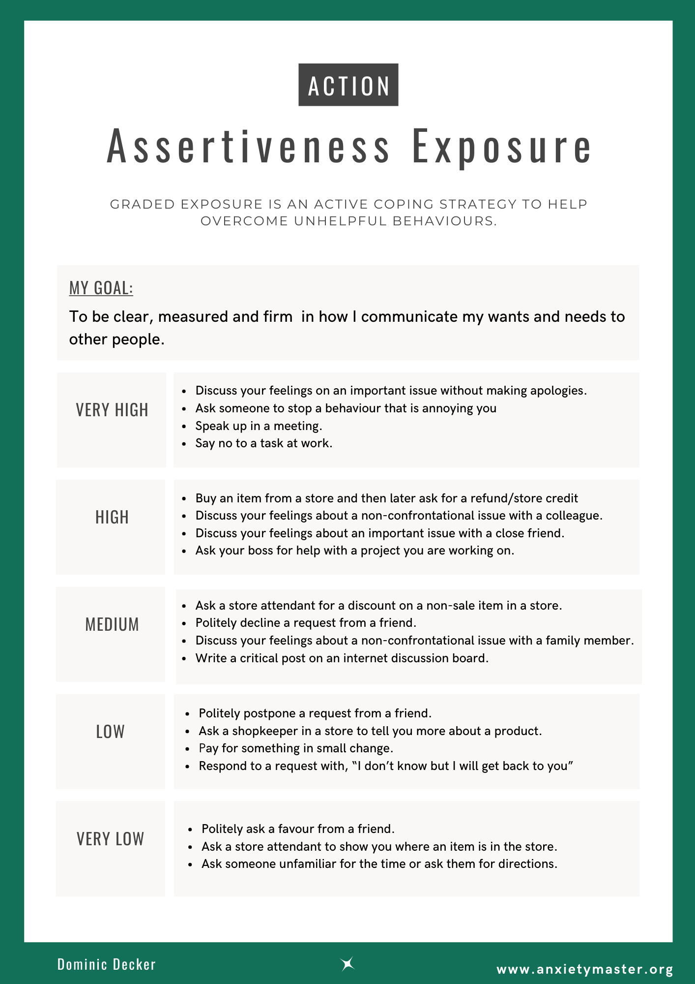 Say What You Mean & Mean What You Say: A Complete Therapist Guide to Assertive Communication