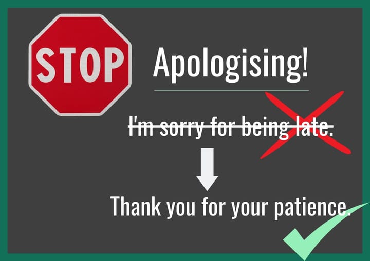 Why Do I Keep Saying Sorry? Learning to Break the Apology Cycle.